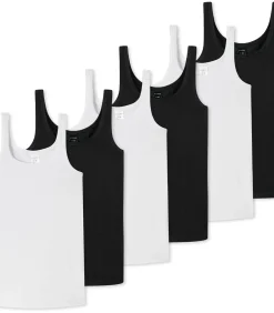 6 pack 95/5 Organic Cotton - onderhemden