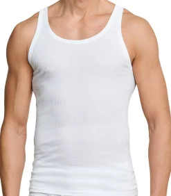 4 pack Cotton Essentials dubbelrib - onderhemd