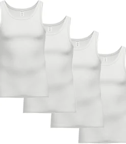 4 pack Organic Cotton Doppelripp - onderhemd