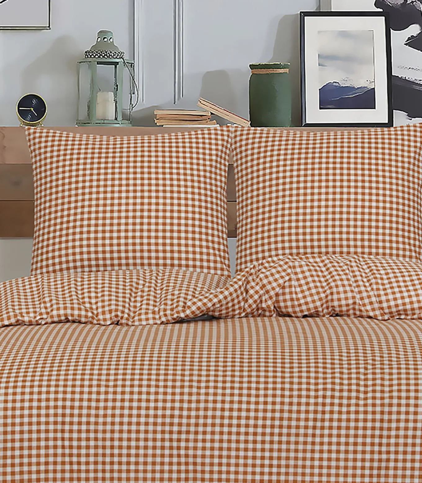 2 persoons beddengoed 200x200 cm+2 kussenslopen 65x65 cm in katoen