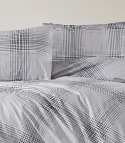 1 persoons beddengoed 140x200 cm+1 kussensloop 65x65 cm in katoen