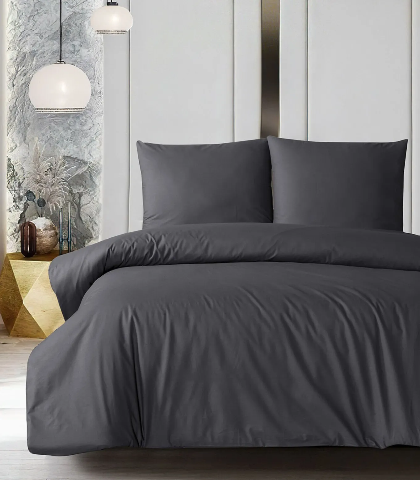 2 persoons beddengoed 200x200 cm+2 kussenslopen 65x65 cm in katoen