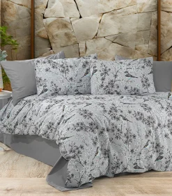 1 persoons beddengoed 140x200 cm+1 kussensloop 65x65 cm in katoen