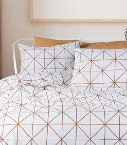 2 persoons beddengoed 200x200 cm+2 kussenslopen 65x65 cm in katoen