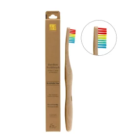 Aanbevolen Bamboe Tandenborstel van DB: Blauw + Regenboog + Geel