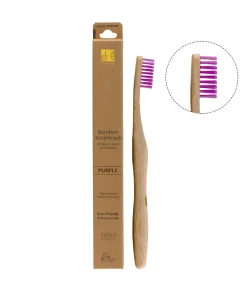 Aanbevolen Bamboe Tandenborstel van DB: Groen + Roze + Paars