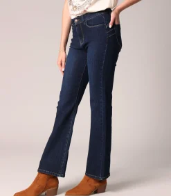 ALICIA - Raw jeans met een comfortabele flared fit