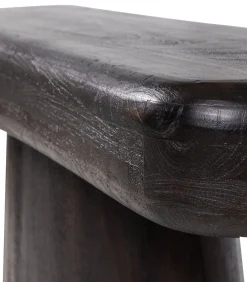 Amco Sidetable - Mango Hout - Zwart - 76x120x40