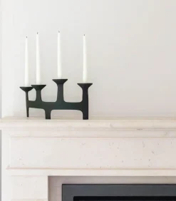 Amour - Kaarsenhouder - Zwart