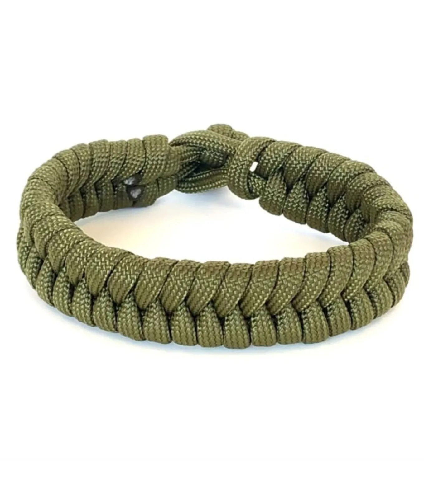 Armband gevlochten paracord groen