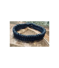 Armband heren Chic le Freak leer blauw