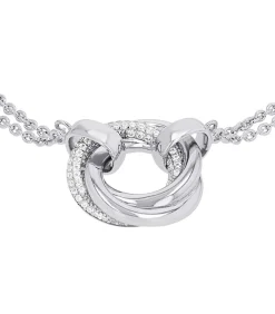 Armband m.Anh. voor dames, zilver 925, zirkonia