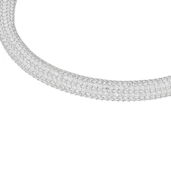 Armband voor dames, roestvrij staal, zirkonia synth.