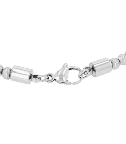 Armband voor mannen, roestvrij staal, tijgeroog