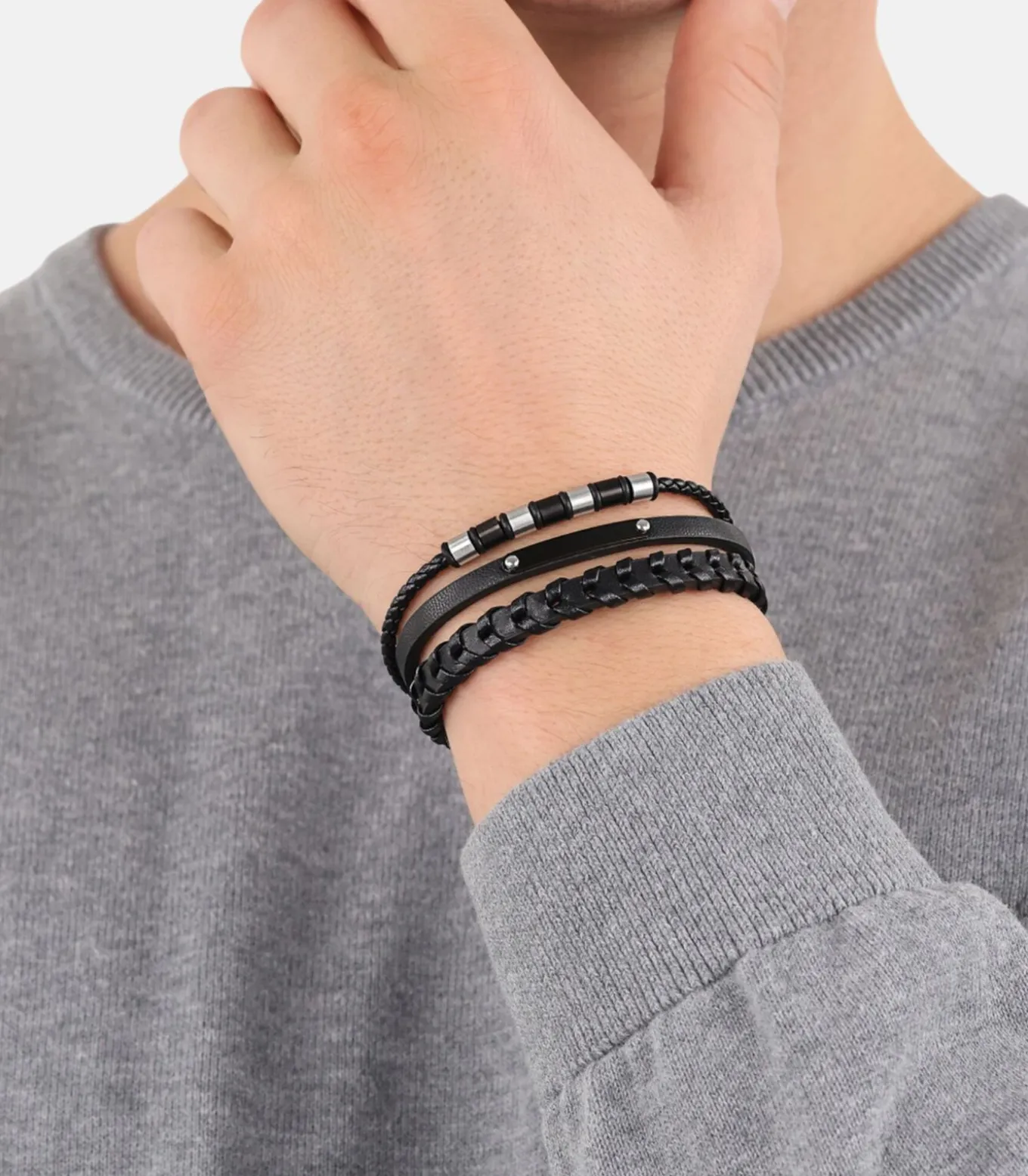 Armband voor mannen, roestvrij staal
