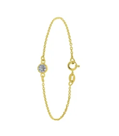 Armband Zilver 19 cm - Goudkleurig