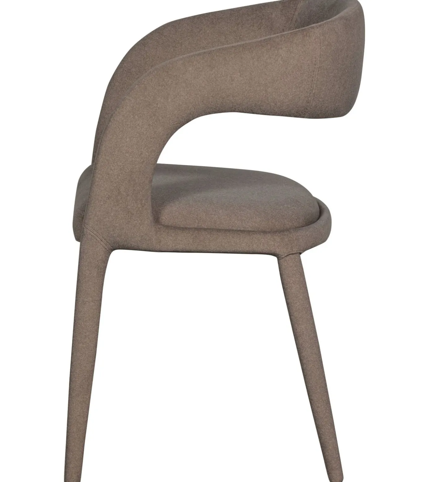 Arms Eetkamerstoelen - Polyester - Bruin - Set van 6