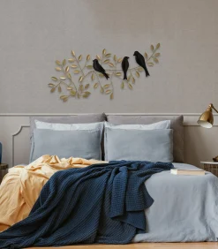 Art for the Home Metal Art - Birds on branch - 38x78