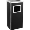 Asbak/prullenbak Hotel 45 L staal zwart