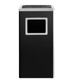 Asbak/prullenbak Hotel 45 L staal zwart