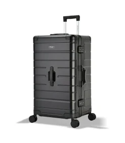 Athens Aluminium Trunk Koffer 4 Wielen Zwarte