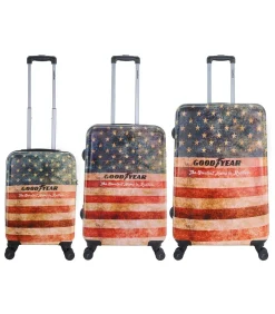 Authentic Reiskofferset cm (S/M/L) 8 wielen