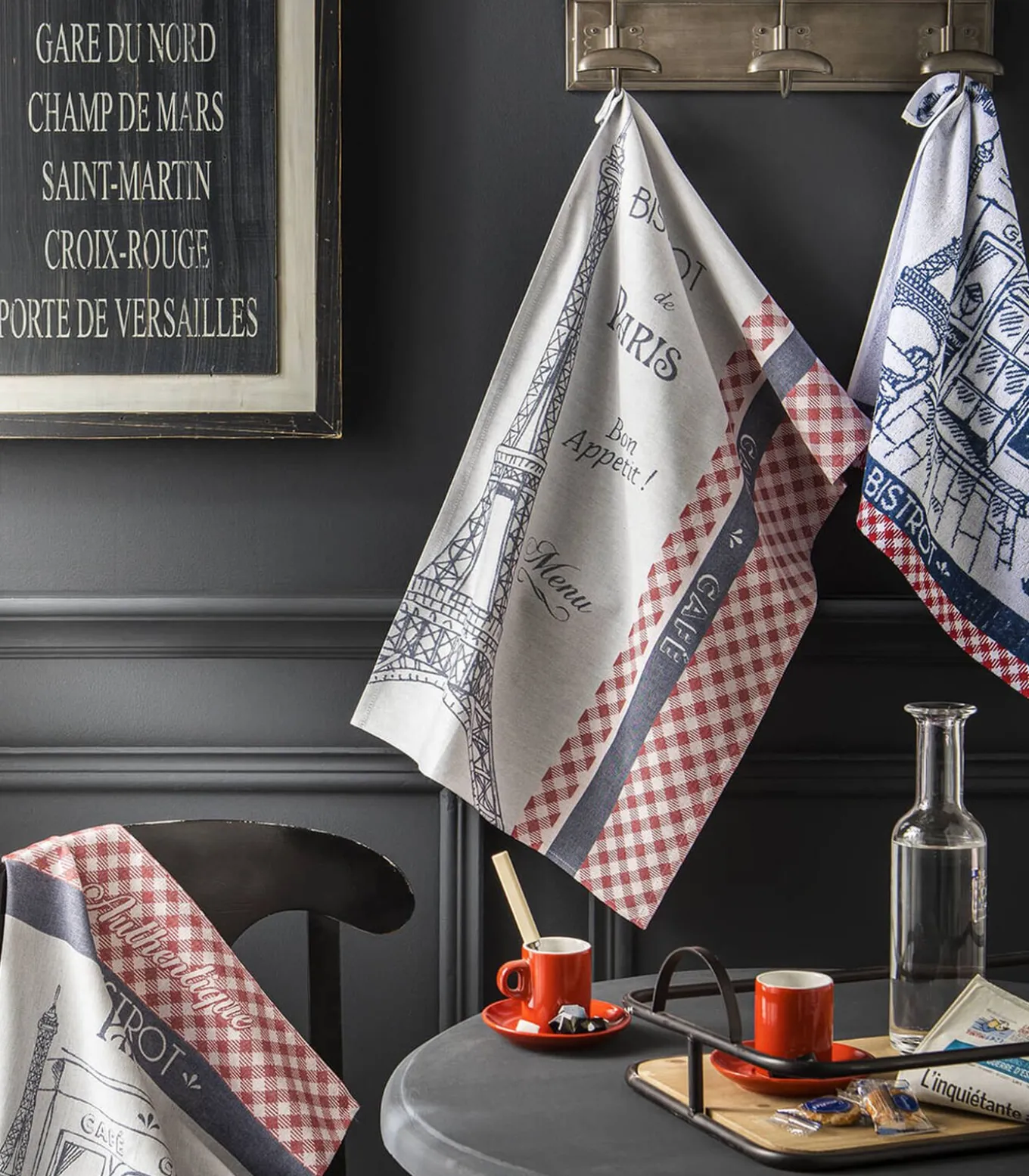 Authentique Bistrot - Tafellinnen Theedoek