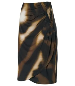 Avery Print Rok Olijfgroen / Multi