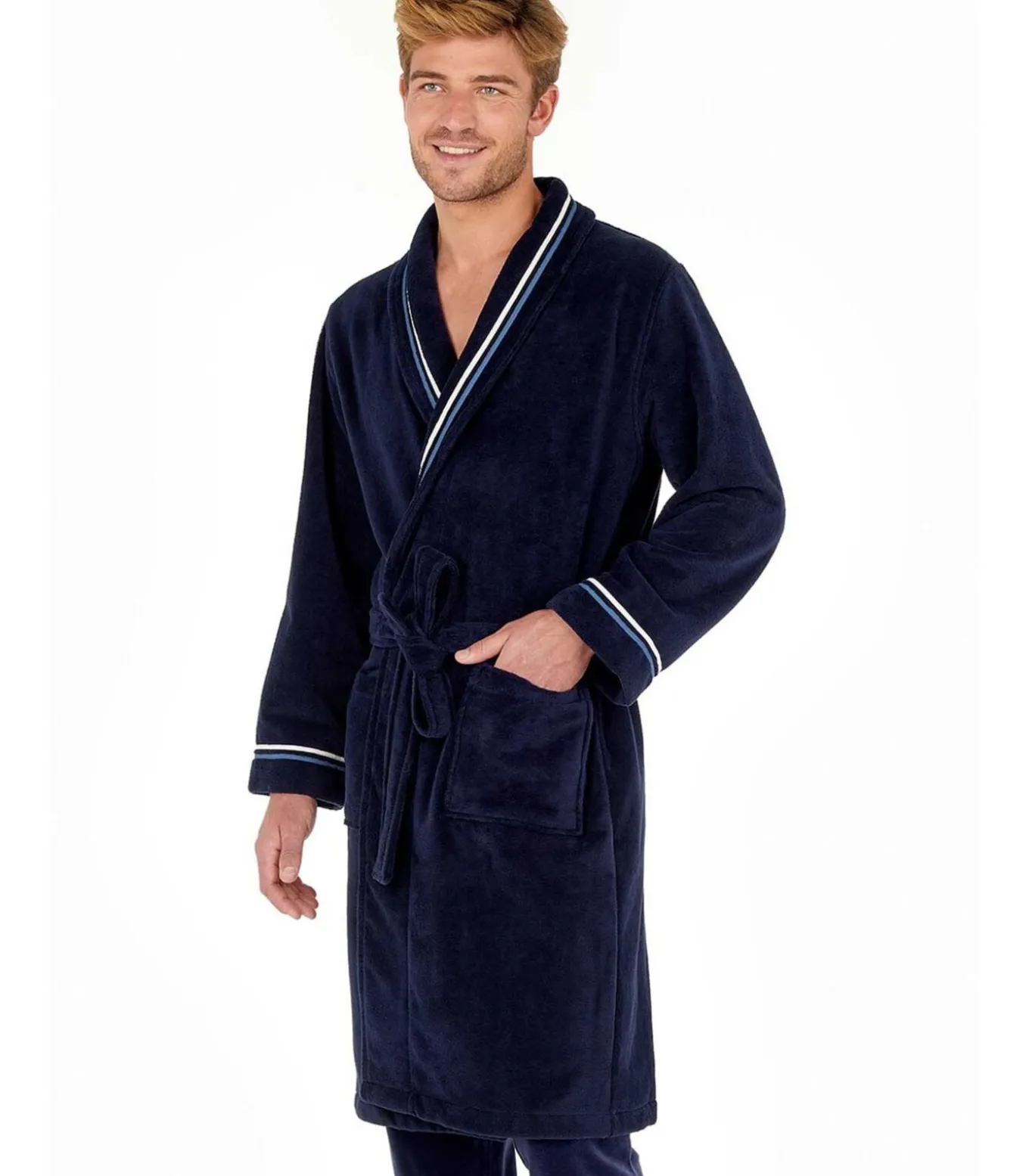 badjas transat bathrobe navy
