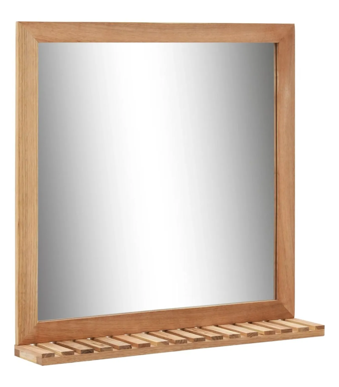 Badkamerspiegel 60x12x62 massief walnotenhout