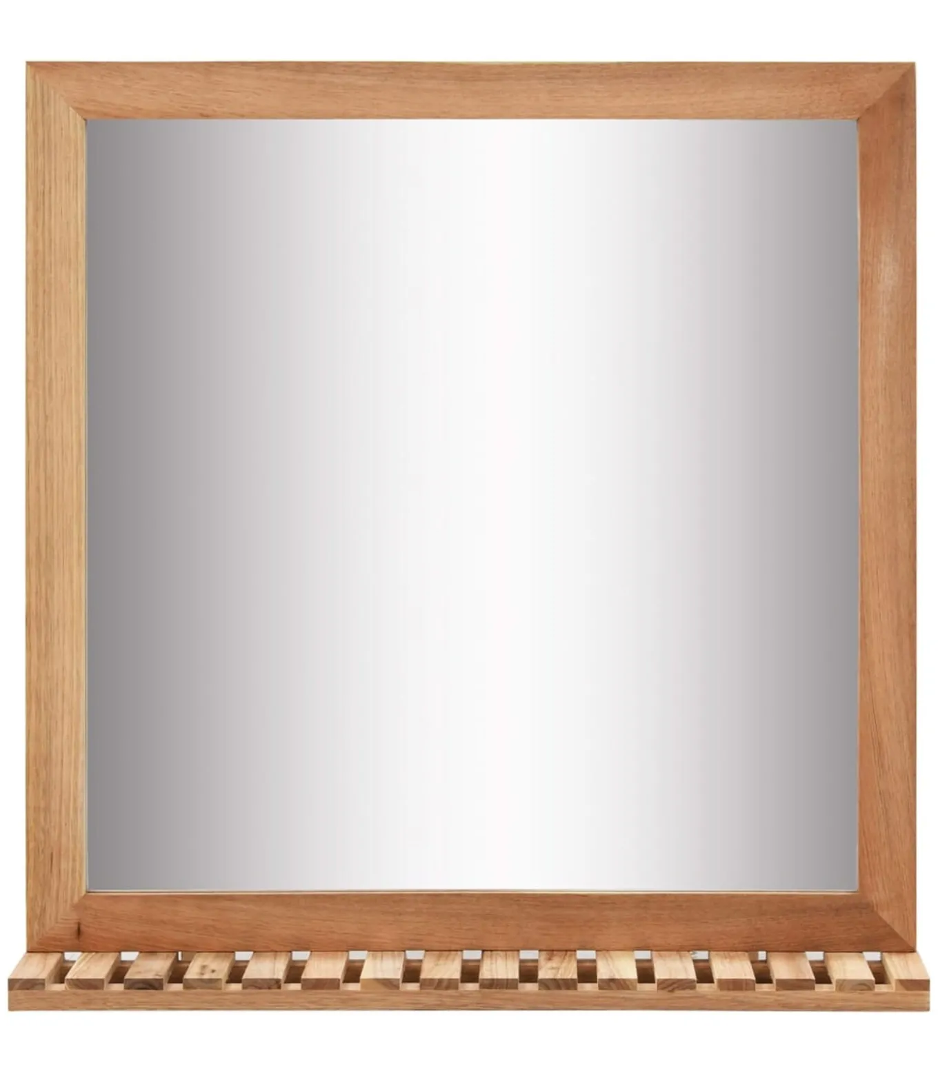 Badkamerspiegel 60x12x62 massief walnotenhout