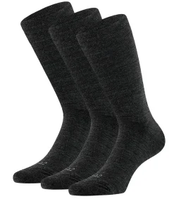 Badstof zool - Merinowollen Sokken - 3 paar - Antraciet
