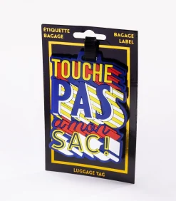 Bagagelabel - Touche pas - Wit
