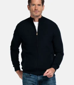 Baileys Fijngebreid Vest – Navy