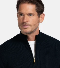 Baileys Fijngebreid Vest – Navy