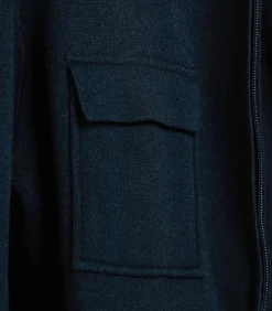 Baileys Gebreid Vest met Rits – Navy