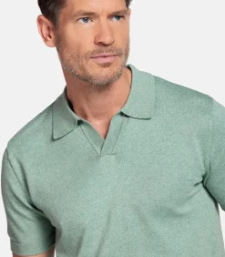 Baileys Knitted Polo – Lichtgroen