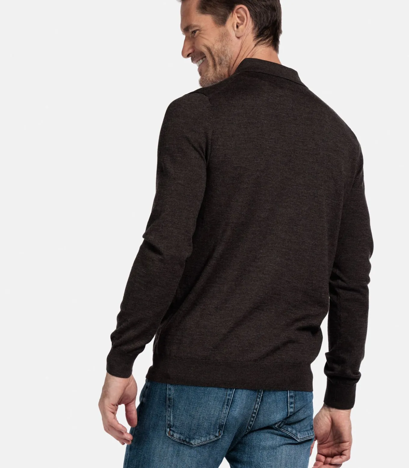 Baileys Merino Wol Pullover - Donkerbruin