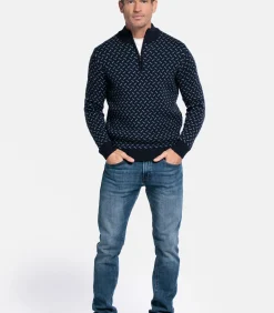 Baileys Pullover met print - Navy