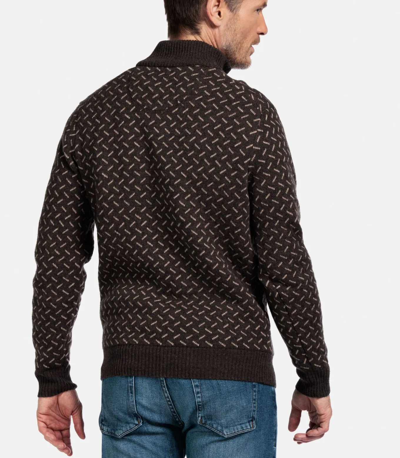 Baileys Pullover met print - Bruin