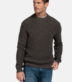 Baileys Pullover met structuur - Taupe