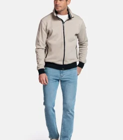 Baileys Sweatvest met Rits – Beige