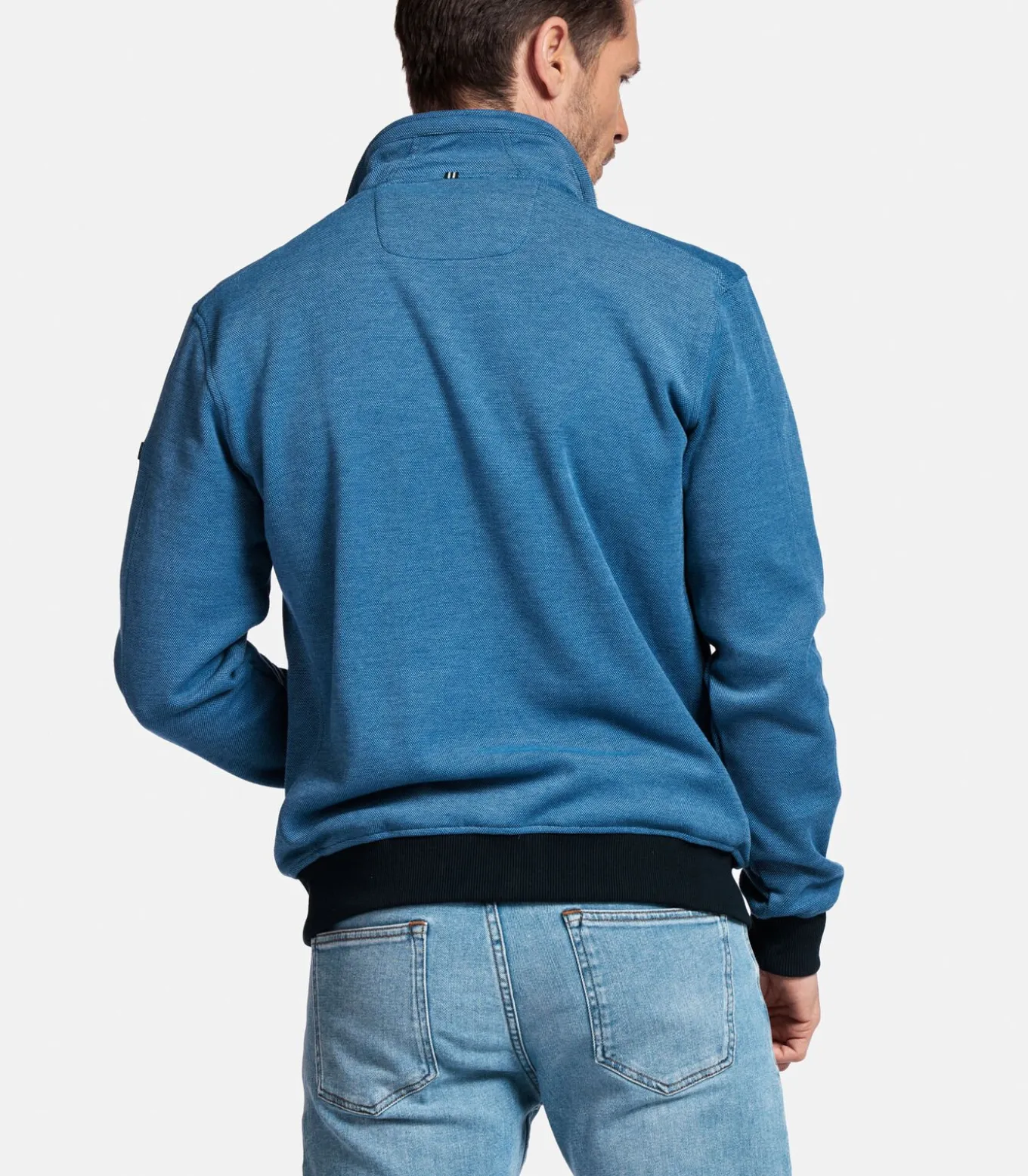 Baileys Two-tone sweatvest - Donkerblauw