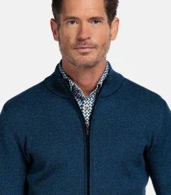 Baileys two-tone vest - Middenblauw