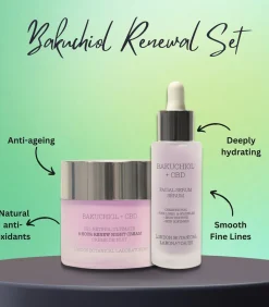 Bakuchiol bio retinol nachtcrème + Bakuchiol Anti-Aging serum