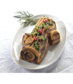 Bakvorm Buche De Noel Zilver 35 x 21 cm / 2.1 liter