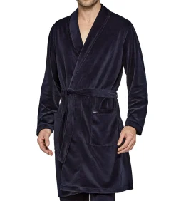 Bariet fluwelen lange kamerjas