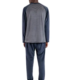 Basic Pyjama fluwelen outfit broek top lange mouwen