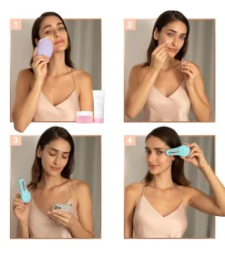 BEAR 2 eyes & lips Arctic Blue