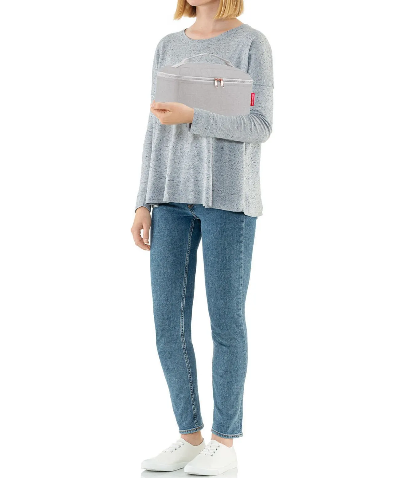 Beautycase - Toilettas - Twist Sky Rose Grijs